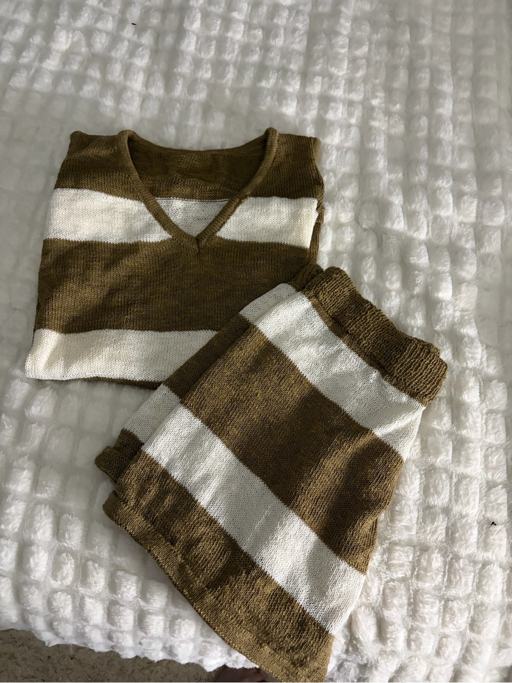 Knitted Shirt and shorts set